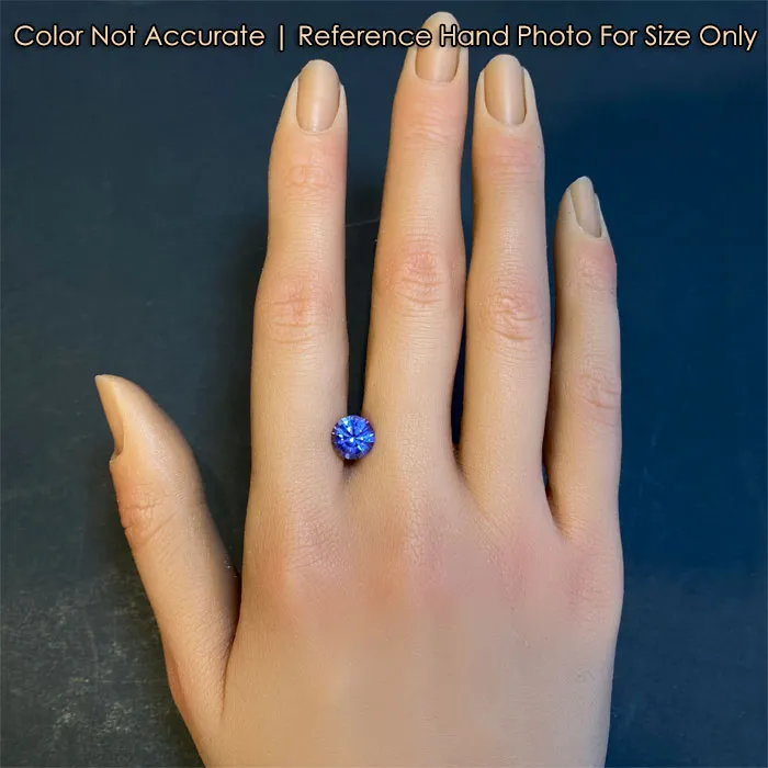 Rings vendorunknown Round Brilliant Cut Tanzanite 213 Carats
