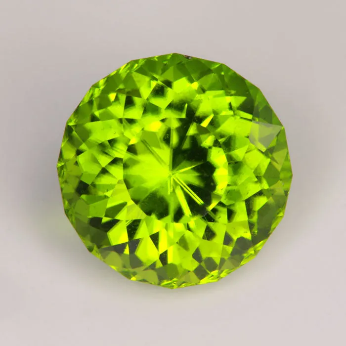 Round Portguese Cut GoGo Peridot 1437 Carats vendorunknown Rings