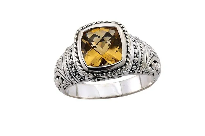 Samuel B Honesty Ring Citrine Rings