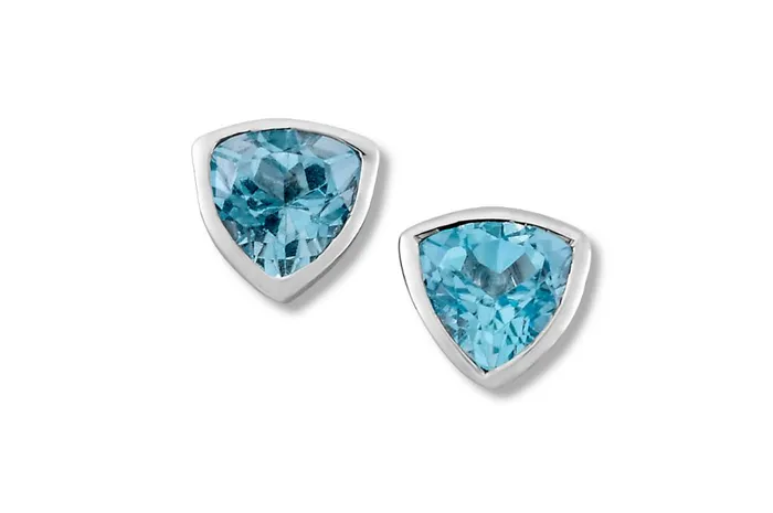 Samuel B Pandana Earrings Blue Topaz Earrings