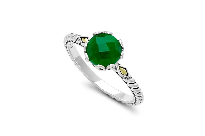 Samuel B Rings Glow Ring Emerald