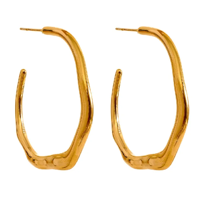 Sinuous Hoop Earrings Mabel Love Co Earrings