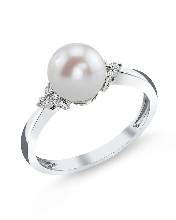 SPT Rings Freshwater Pearl Diamond Grace Ring