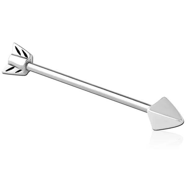 Tulsa Body Jewelry Bracelets 14g Arrow Stainless Industrial Barbell