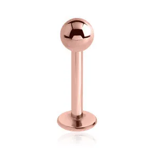 Tulsa Body Jewelry Earrings 16g Rose Gold Labret