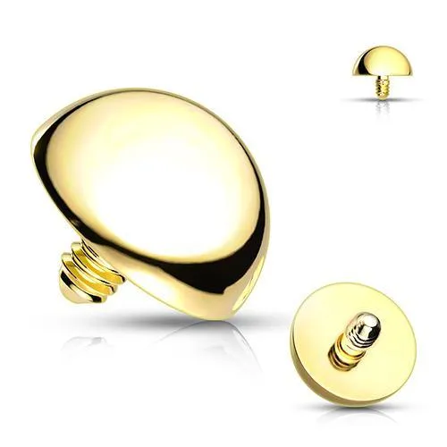 Tulsa Body Jewelry PreStyled Sets 16g Dome Gold End