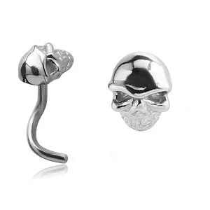 Tulsa Body Jewelry Skull Stainless Nostril Screw Bracelets