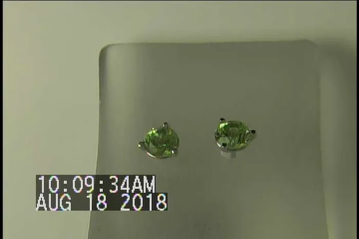 vendorunknown Earrings 14K White Gold Round Brilliant Peridot Stud Earrings 60 Carat vendorunknown Earrings 14K White Gold Round Brilliant Peridot Stud Earrings 60 Carat