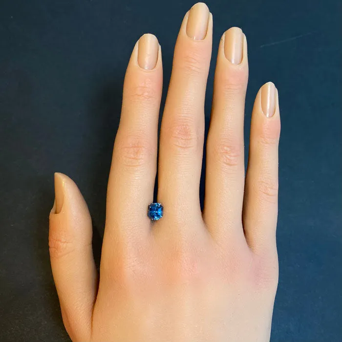 vendorunknown Rings HIDDEN GEM Antique Cushion Cut Montana Sapphire 205 Carat