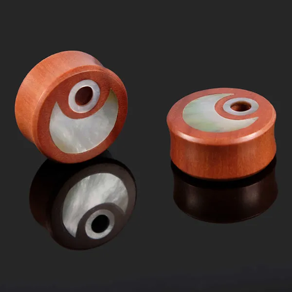 Windu Pearl Saba Wood Plugs Tulsa Body Jewelry Earrings