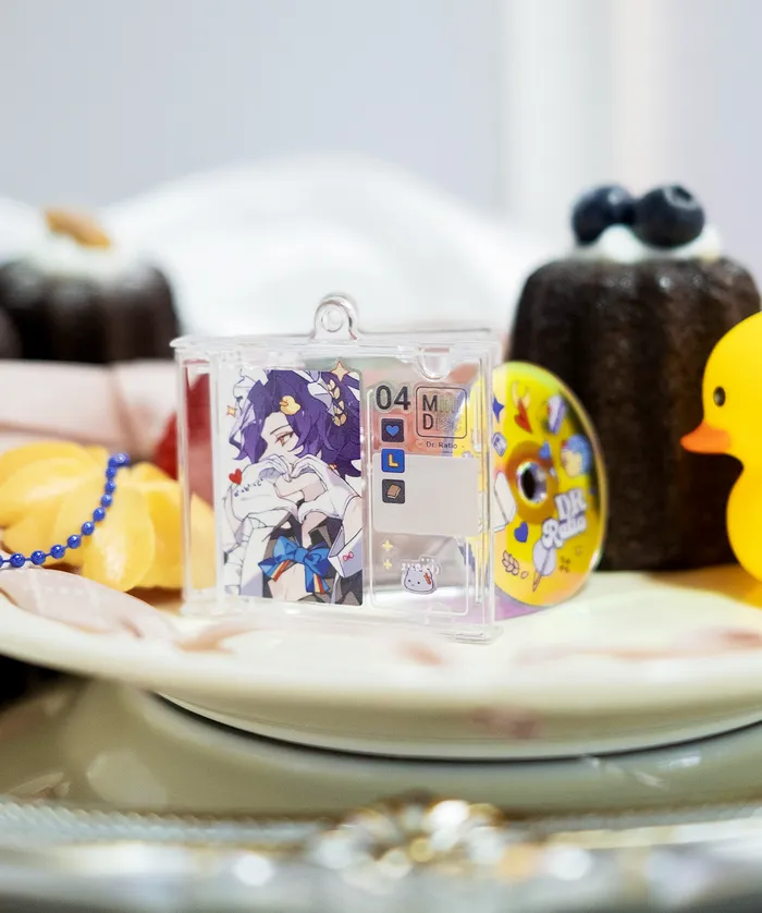 Yeurei Charm Necklaces Honkai Star Rail Maid Cafe Mini CD Charm