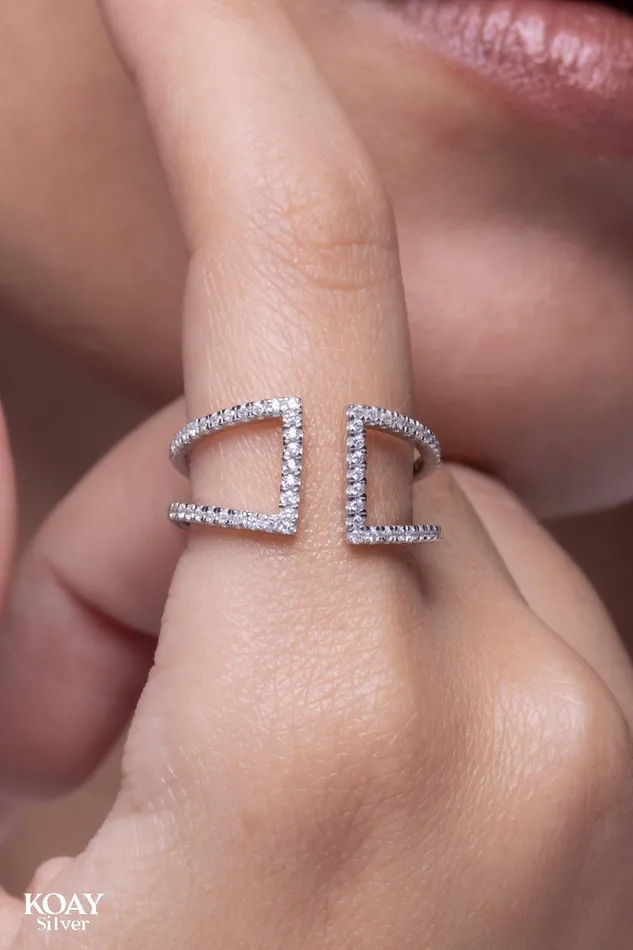 Zircon Ring 26 KOAY Silver Store Rings Zircon Ring 26 KOAY Silver Store Rings