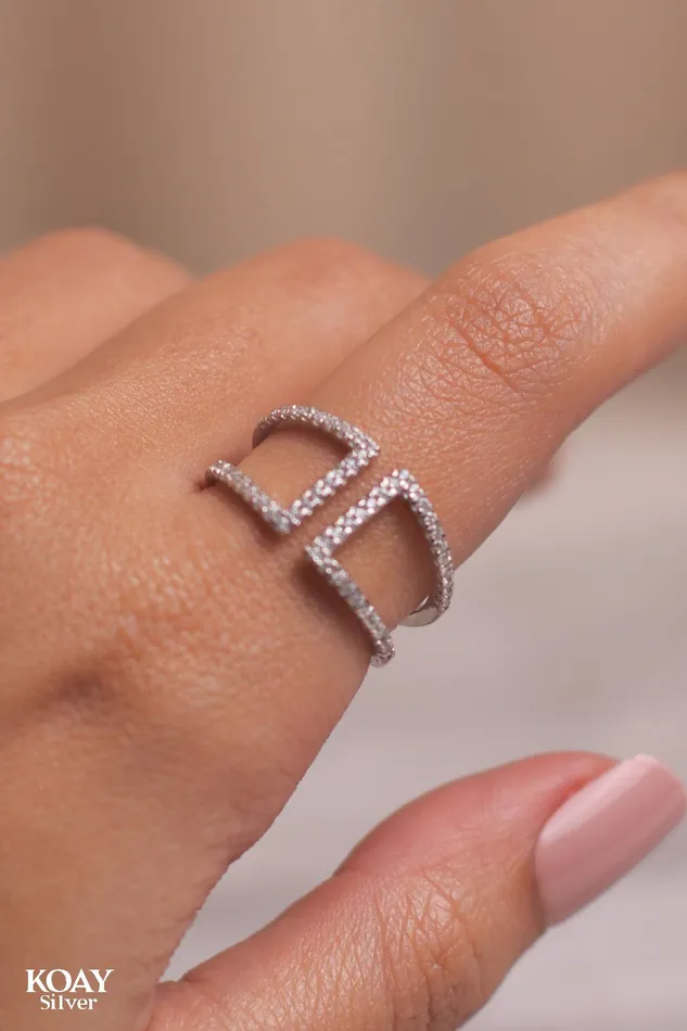 Zircon Ring 26 KOAY Silver Store Rings Zircon Ring 26 KOAY Silver Store Rings