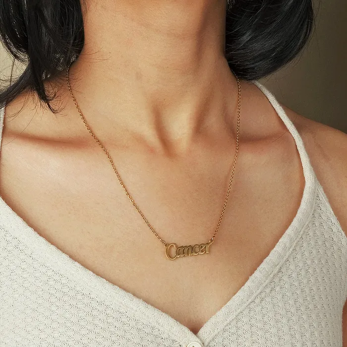 Zodiac Name Necklaces Upakarna Necklaces
