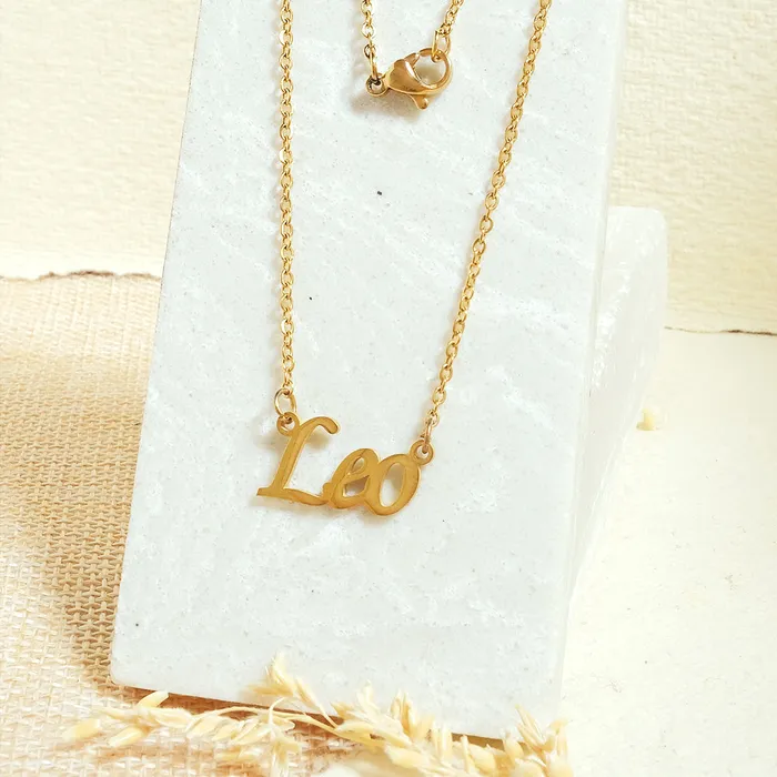 Zodiac Name Necklaces Upakarna Necklaces
