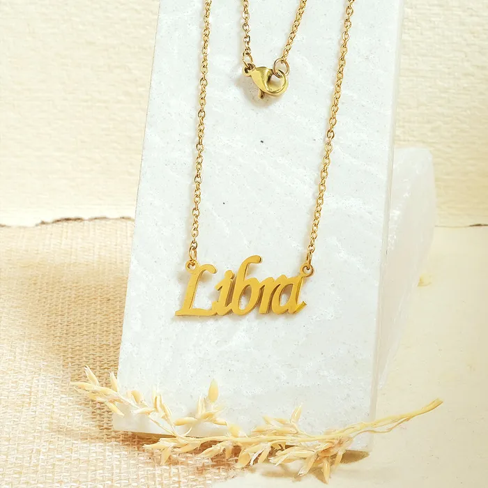 Zodiac Name Necklaces Upakarna Necklaces