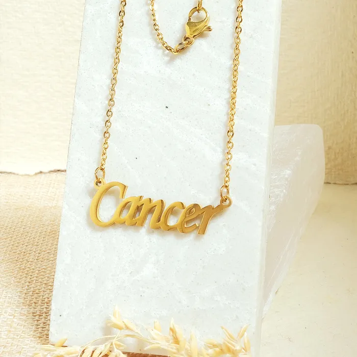 Zodiac Name Necklaces Upakarna Necklaces