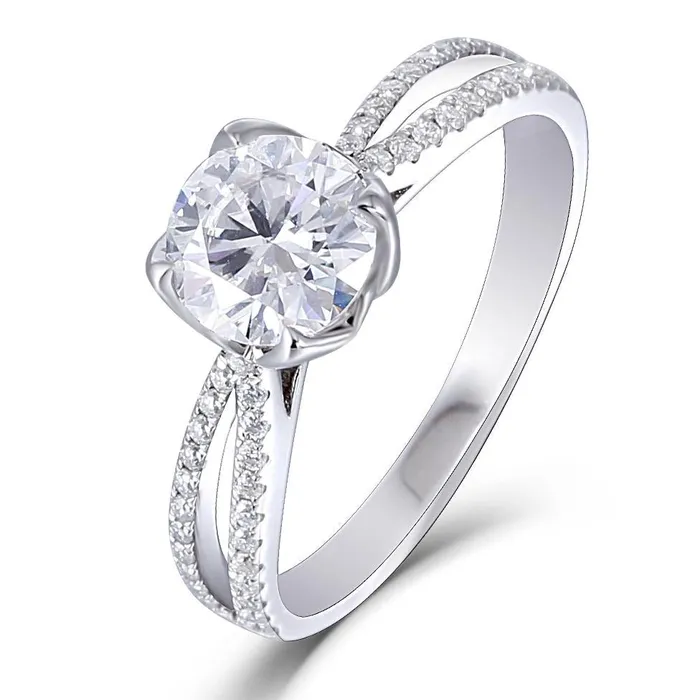 14k White Gold Rings for Women 14k White Gold Moissanite Ring 1ct Center Stone Luxus Moissanite Rings Jewelry Rings 14k White Gold Rings for Women 14k White Gold Moissanite Ring 1ct Center Stone Luxus Moissanite Rings Jewelry Rings