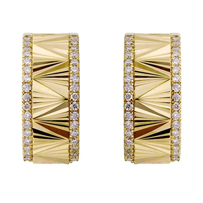 14Kt Yellow Gold Diamond 13Ctw Earring Gems One Earrings