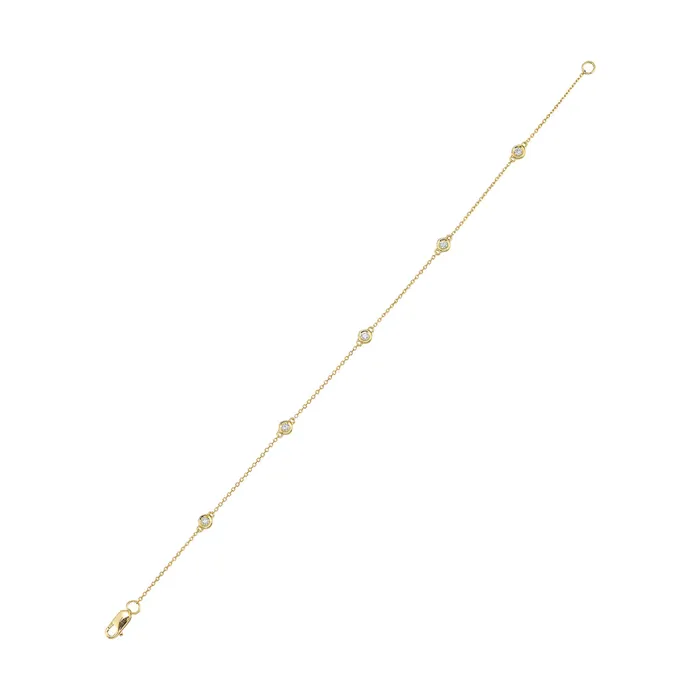14Kt Yellow Gold Diamond 18Ctw Bracelet Gems One Bracelets