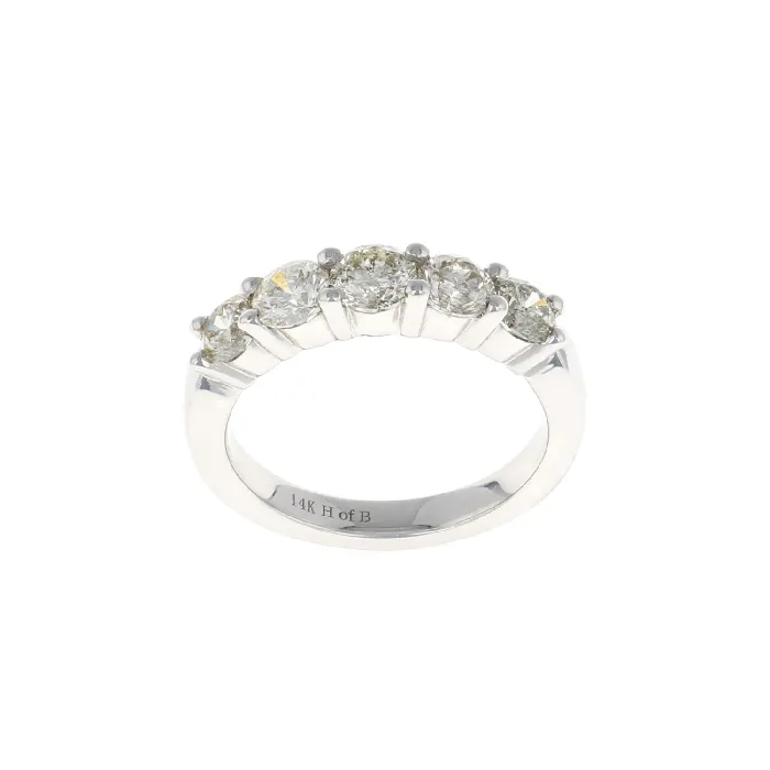 5 Stone Shared Prong Diamond Band 150CTW Shop IDC estore Rings