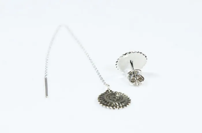 Arm Root Arm Root Sun Earrings with Chain Earrings