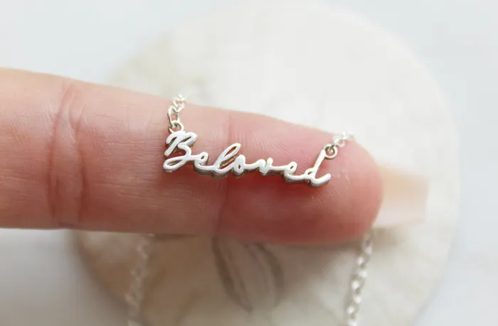 Beloved Necklace in Sterling Silver TheLittleCatholic Necklaces