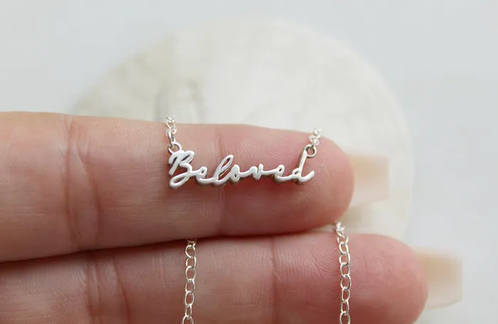Beloved Necklace in Sterling Silver TheLittleCatholic Necklaces