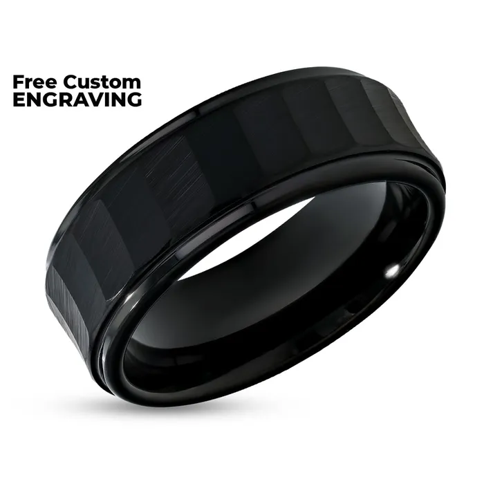 Black Tungsten Wedding Ring Mans Ring Tungsten Carbide Ring Engagement Ring Clean Casting Jewelry Rings