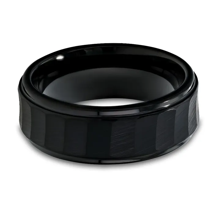 Black Tungsten Wedding Ring Mans Ring Tungsten Carbide Ring Engagement Ring Clean Casting Jewelry Rings