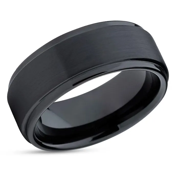 Black Wedding Band Black Tungsten Ring Tungsten Wedding Ring Engagement Ring Clean Casting Jewelry Rings Black Wedding Band Black Tungsten Ring Tungsten Wedding Ring Engagement Ring Clean Casting Jewelry Rings