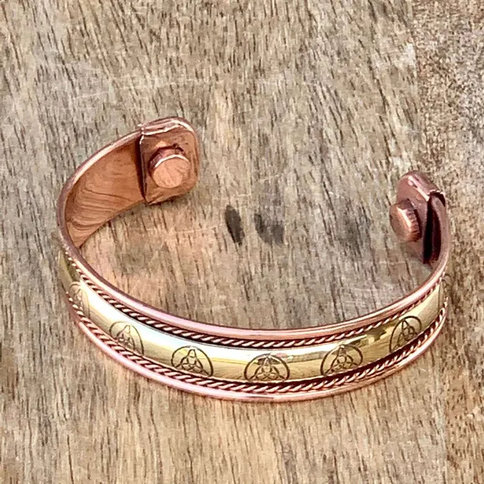Bracelets Powerful Copper Bracelet Handmade Cuff Wristband Magic Crystals