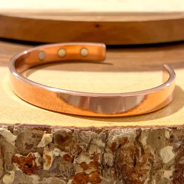 Bracelets Powerful Copper Bracelet Handmade Cuff Wristband Magic Crystals
