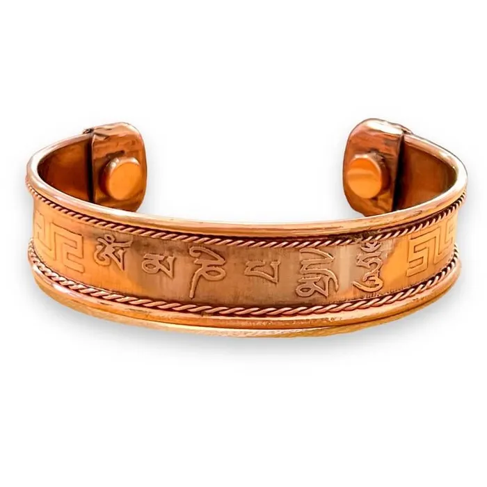 Bracelets Powerful Copper Bracelet Handmade Cuff Wristband Magic Crystals