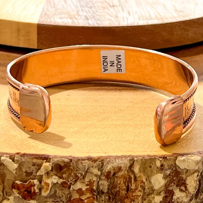 Bracelets Powerful Copper Bracelet Handmade Cuff Wristband Magic Crystals