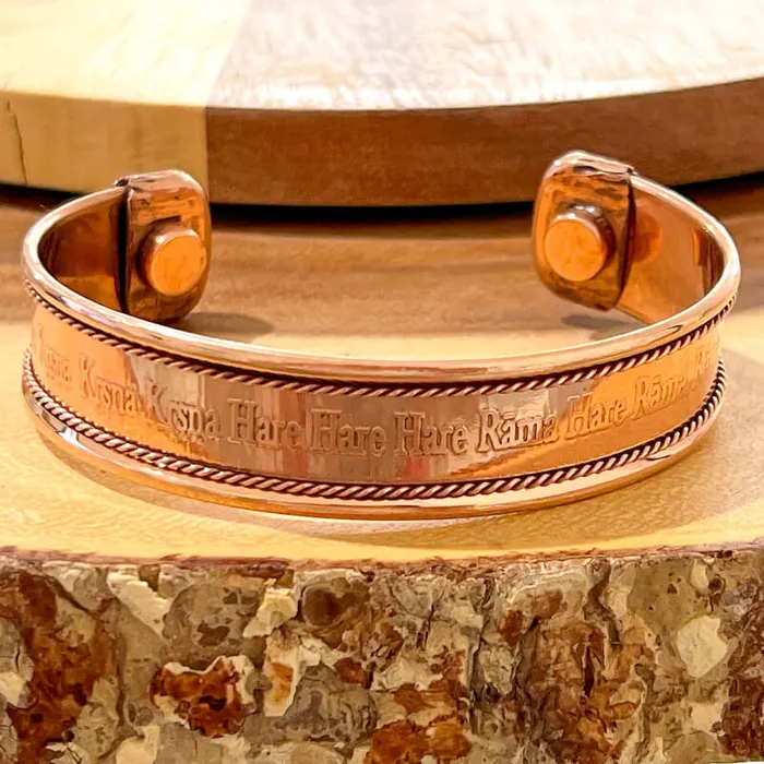 Bracelets Powerful Copper Bracelet Handmade Cuff Wristband Magic Crystals