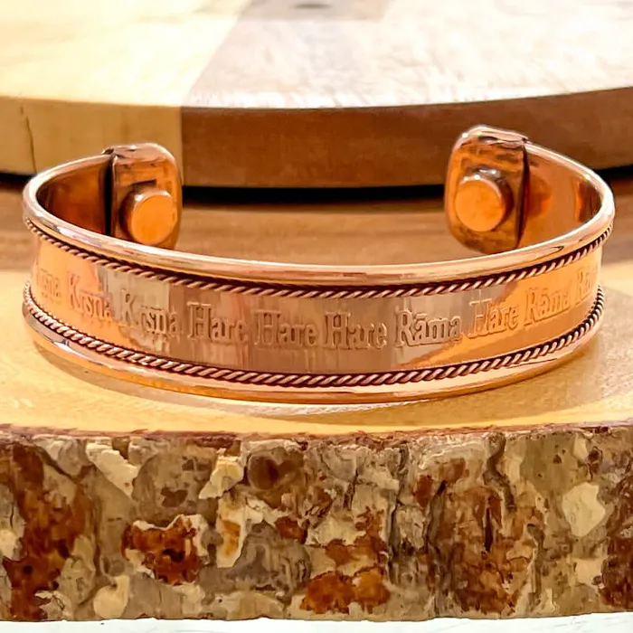 Bracelets Powerful Copper Bracelet Handmade Cuff Wristband Magic Crystals