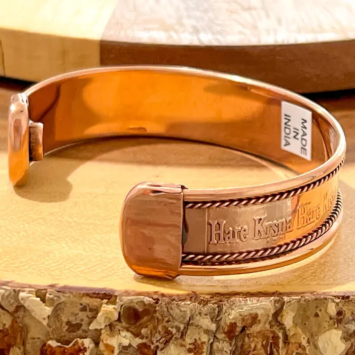 Bracelets Powerful Copper Bracelet Handmade Cuff Wristband Magic Crystals