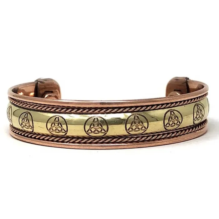 Bracelets Powerful Copper Bracelet Handmade Cuff Wristband Magic Crystals