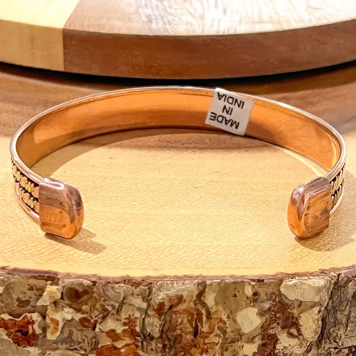 Bracelets Powerful Copper Bracelet Handmade Cuff Wristband Magic Crystals