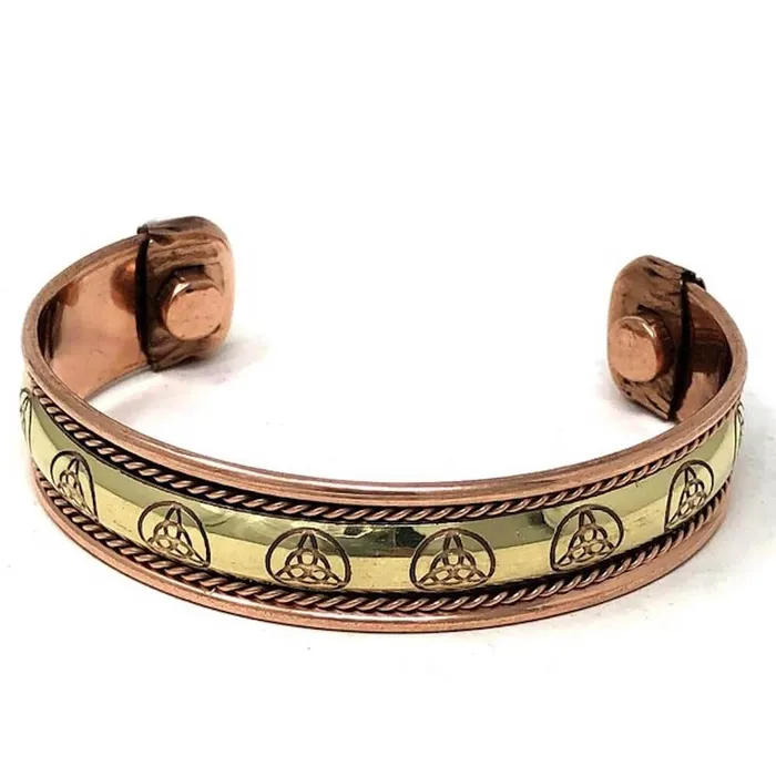 Bracelets Powerful Copper Bracelet Handmade Cuff Wristband Magic Crystals