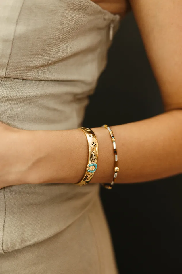 Bracelets Sierra Winter Jewelry Lucky Stars Cuff Bracelet Gold