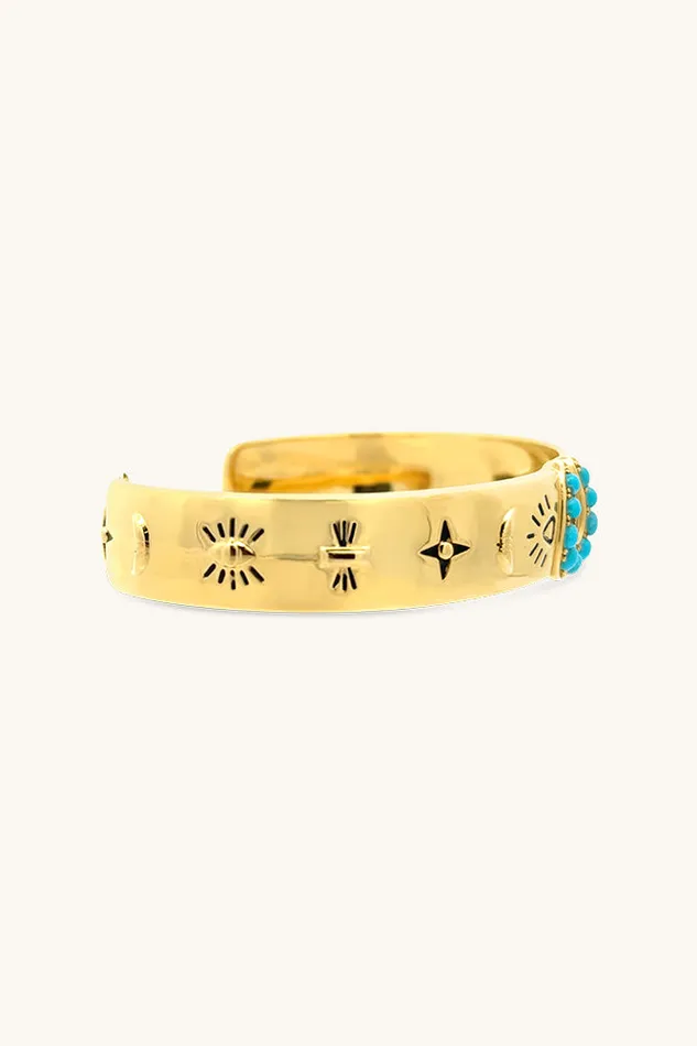 Bracelets Sierra Winter Jewelry Lucky Stars Cuff Bracelet Gold