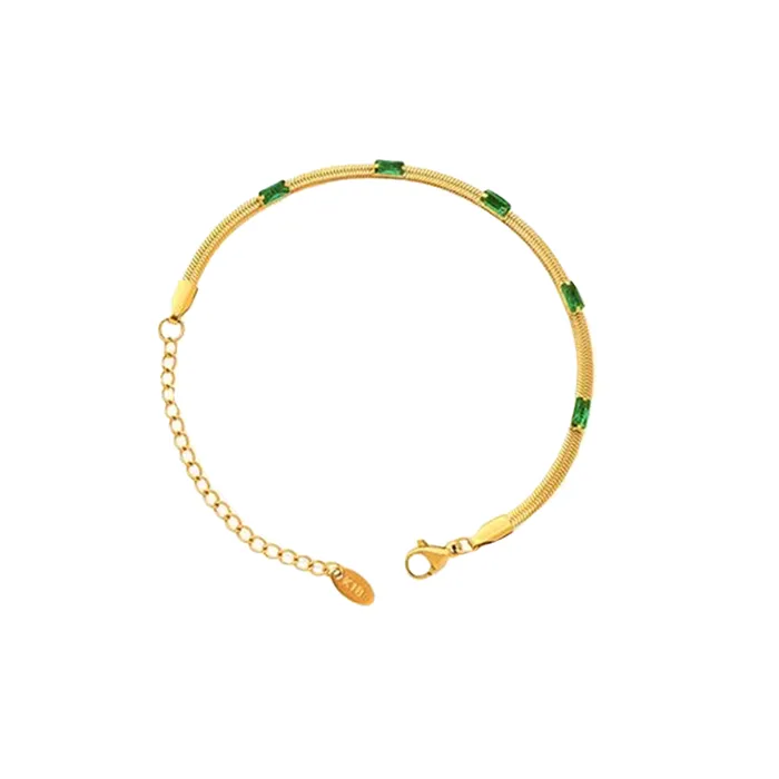 Bracelets VibeSzn Crystal Herringbone Bracelet