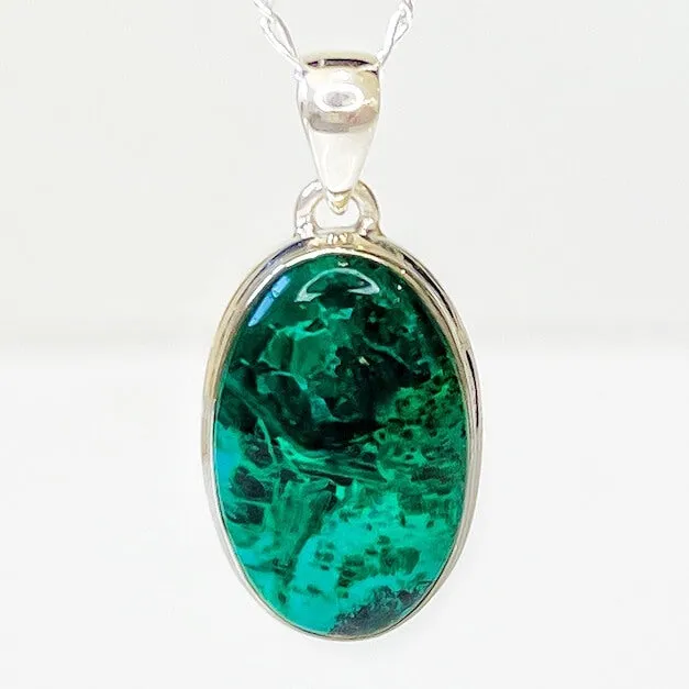 Chrysocolla Sterling Silver Necklace Magic Crystals Necklaces