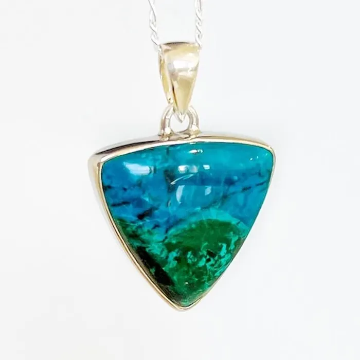 Chrysocolla Sterling Silver Necklace Magic Crystals Necklaces