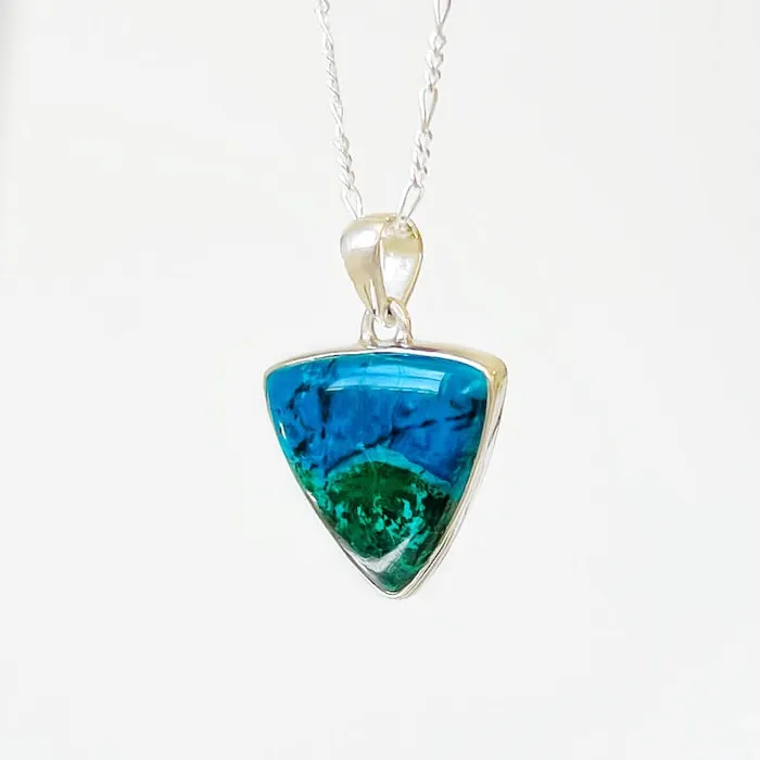 Chrysocolla Sterling Silver Necklace Magic Crystals Necklaces