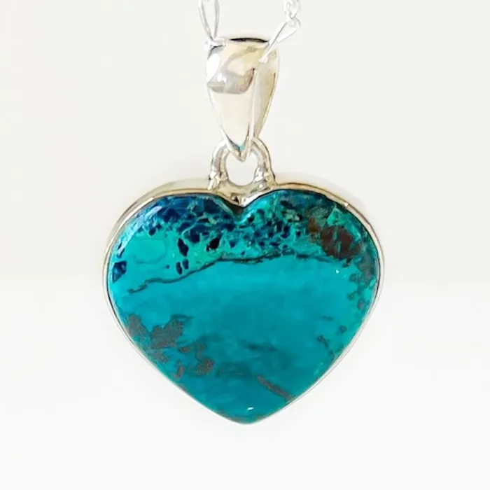 Chrysocolla Sterling Silver Necklace Magic Crystals Necklaces