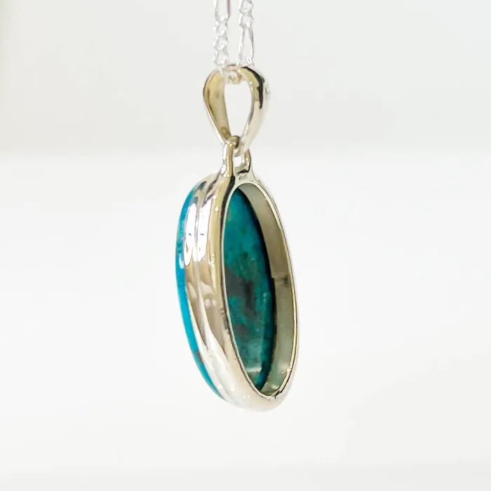 Chrysocolla Sterling Silver Necklace Magic Crystals Necklaces