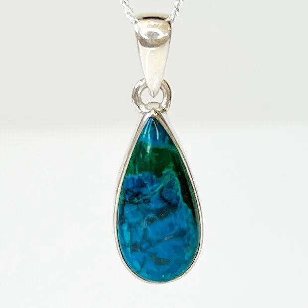 Chrysocolla Sterling Silver Necklace Magic Crystals Necklaces